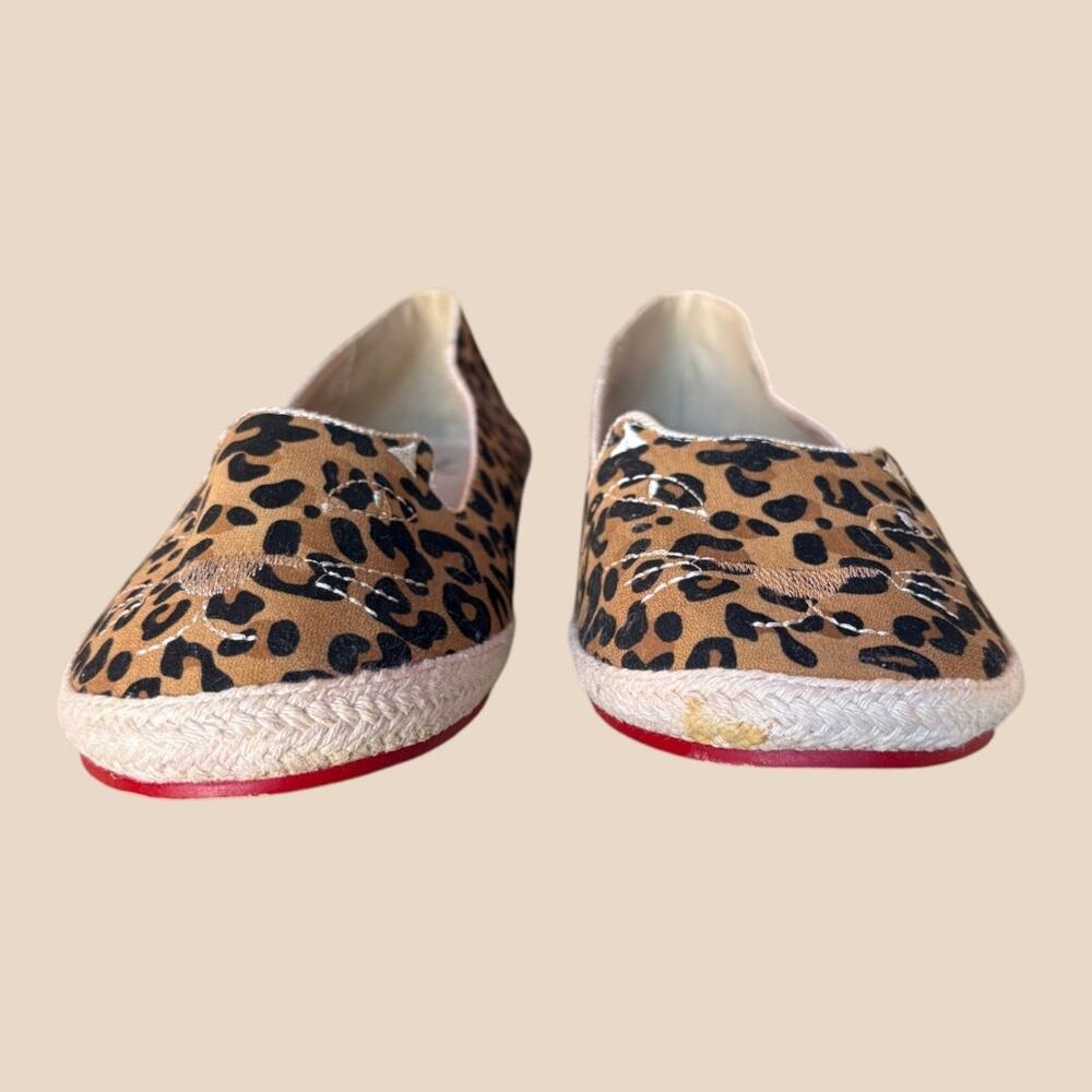 Pepaloves Leopard Novelty Flats w Espadrille Styling size 41/US 10 - Picture 3 of 13